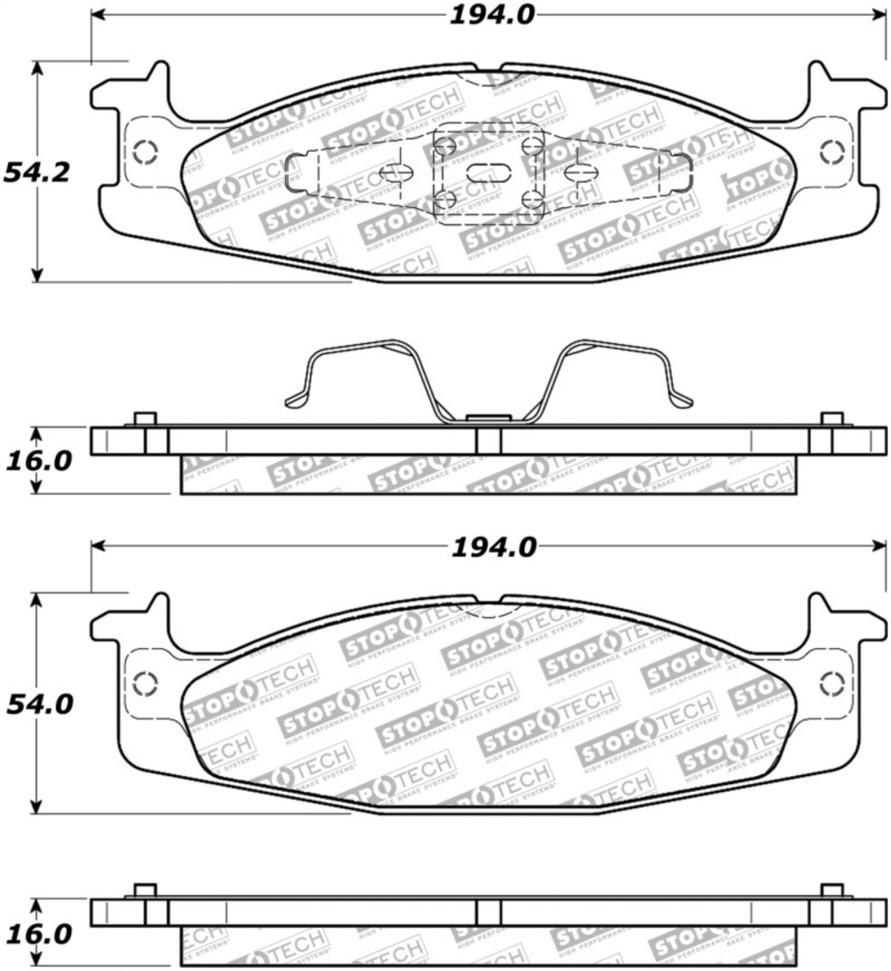 Picture of StopTech Street Select Brake Pads
