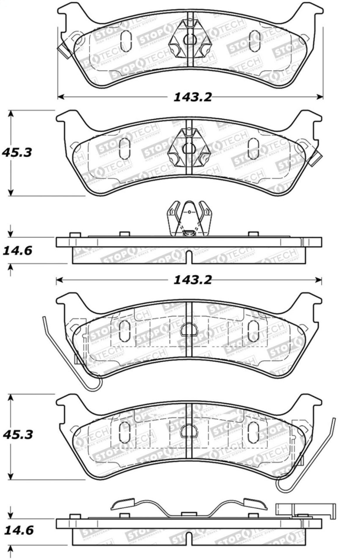 Picture of StopTech Street Select Brake Pads