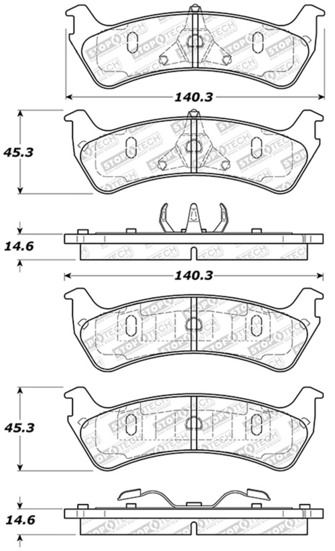 Picture of StopTech Street Select Brake Pads