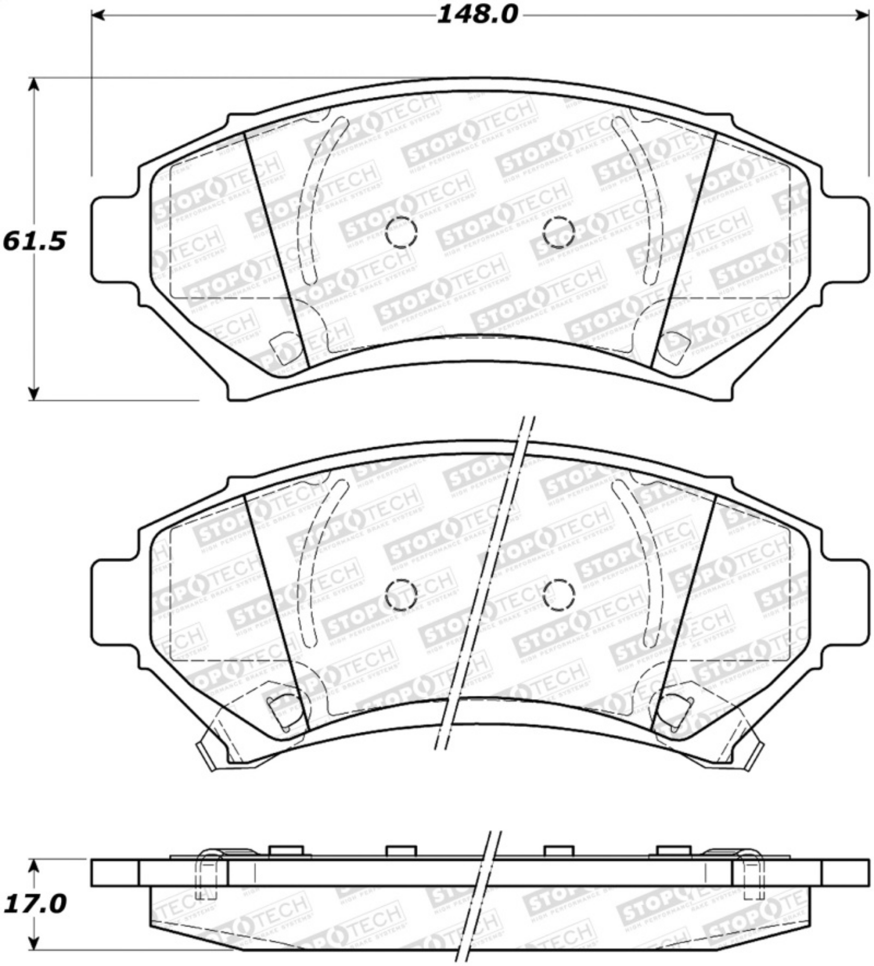 Picture of StopTech Street Select Brake Pads