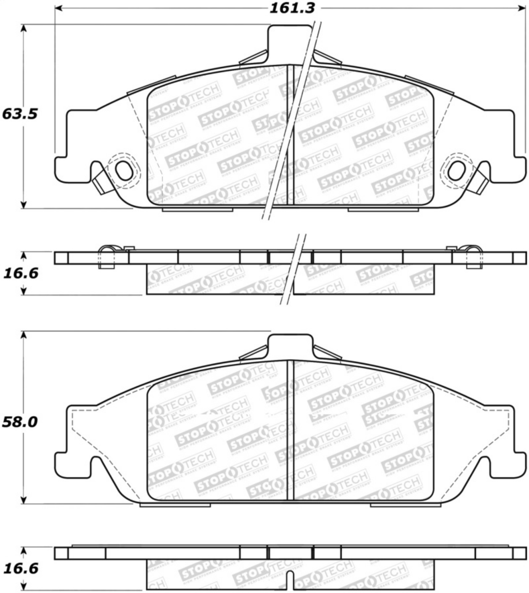 Picture of StopTech Street Select Brake Pads