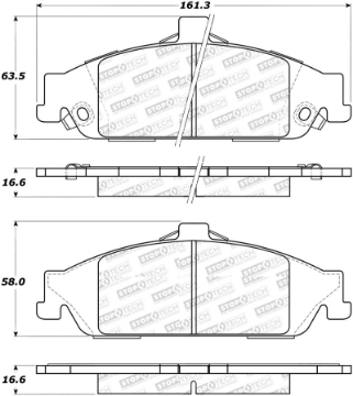 Picture of StopTech Street Select Brake Pads