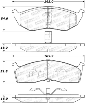 Picture of StopTech Street Select Brake Pads