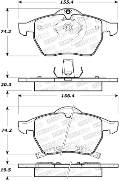 Picture of StopTech Street Select Brake Pads