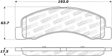 Picture of StopTech Street Select Brake Pads