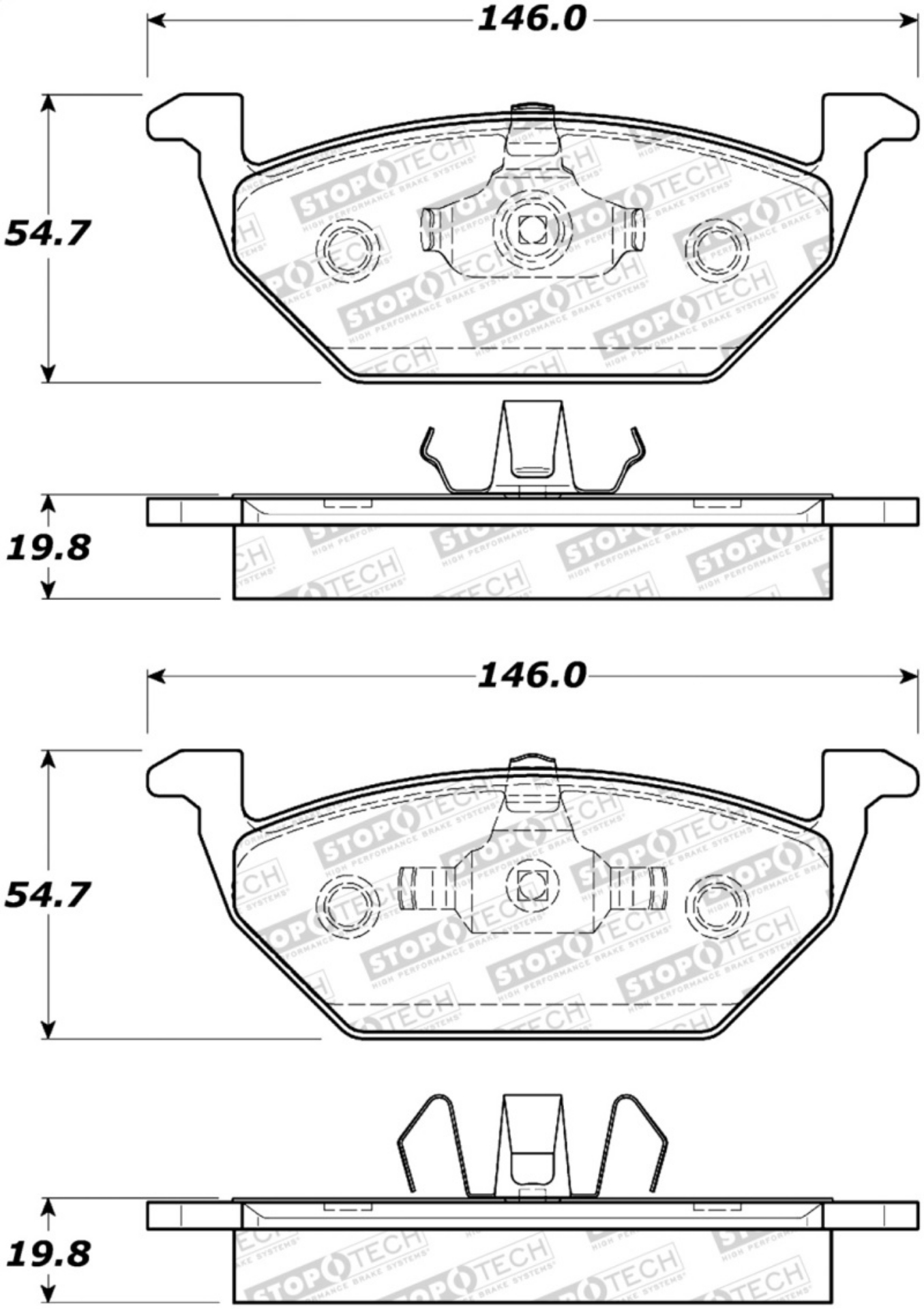Picture of StopTech Street Select Brake Pads