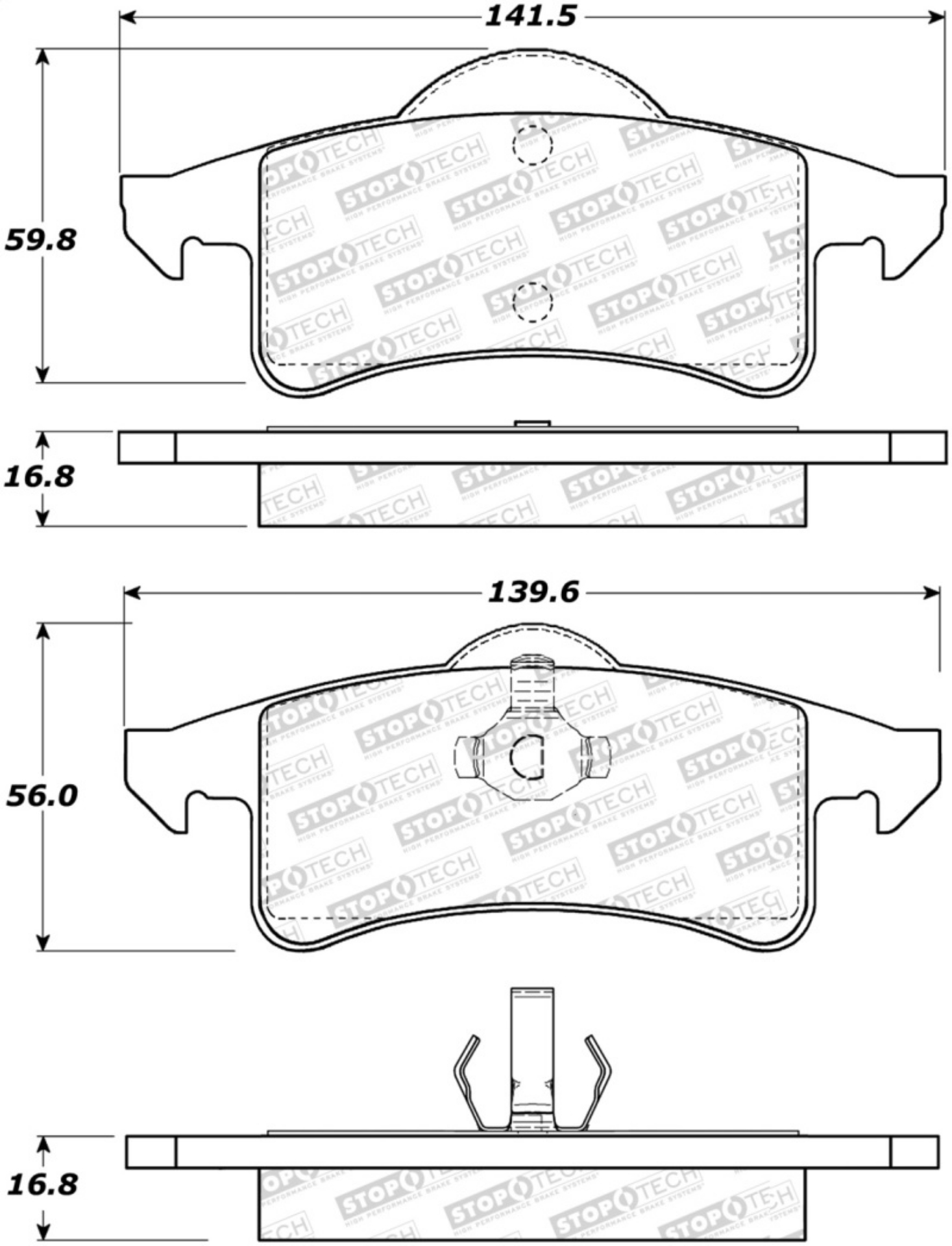 Picture of StopTech Street Select Brake Pads