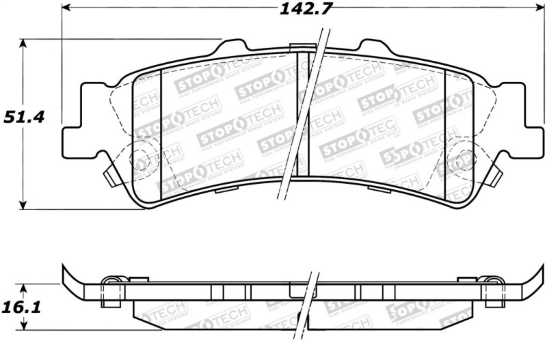 Picture of StopTech Street Select Brake Pads