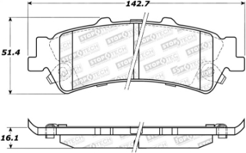 Picture of StopTech Street Select Brake Pads