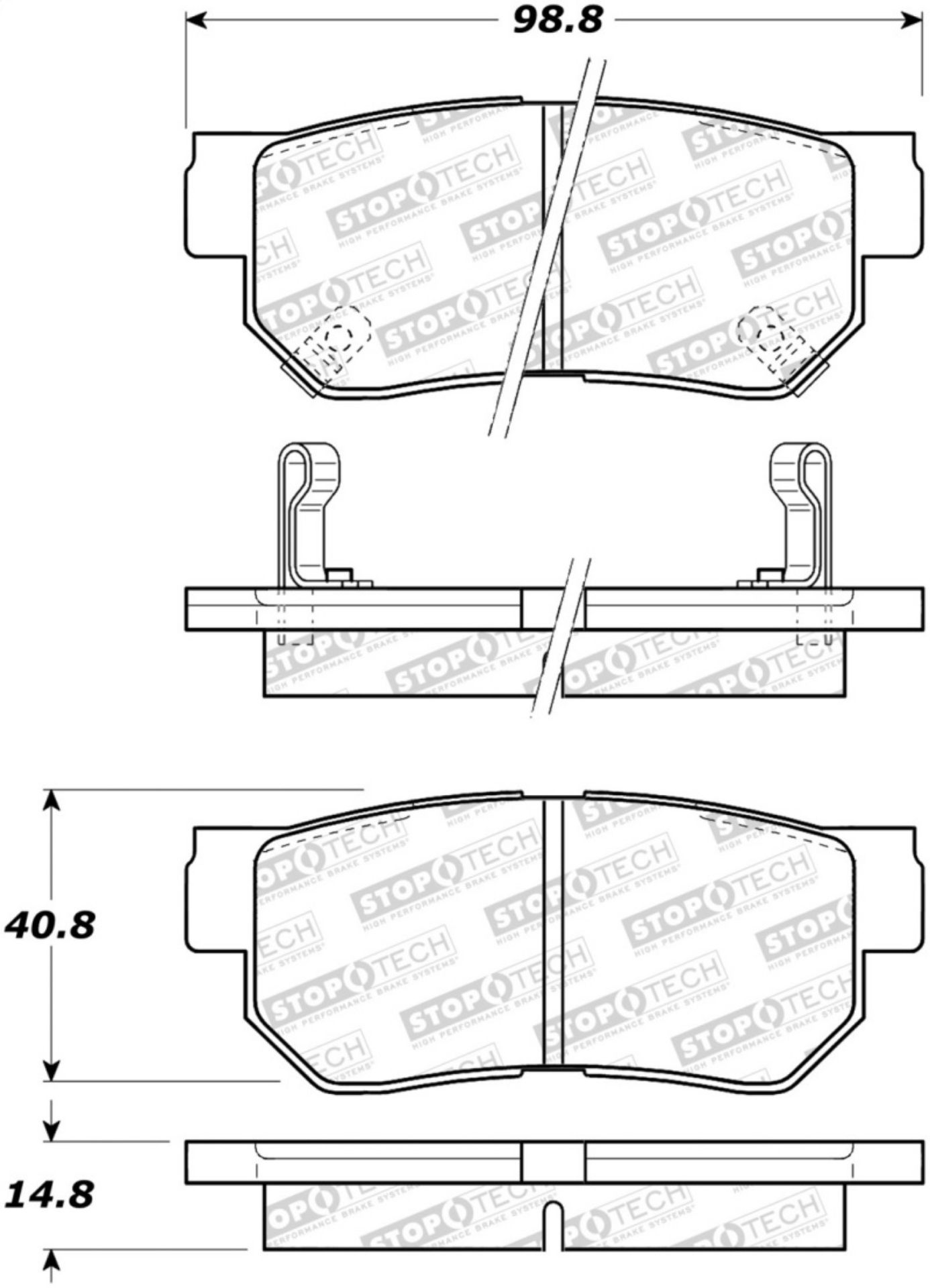 Picture of StopTech Street Select Brake Pads