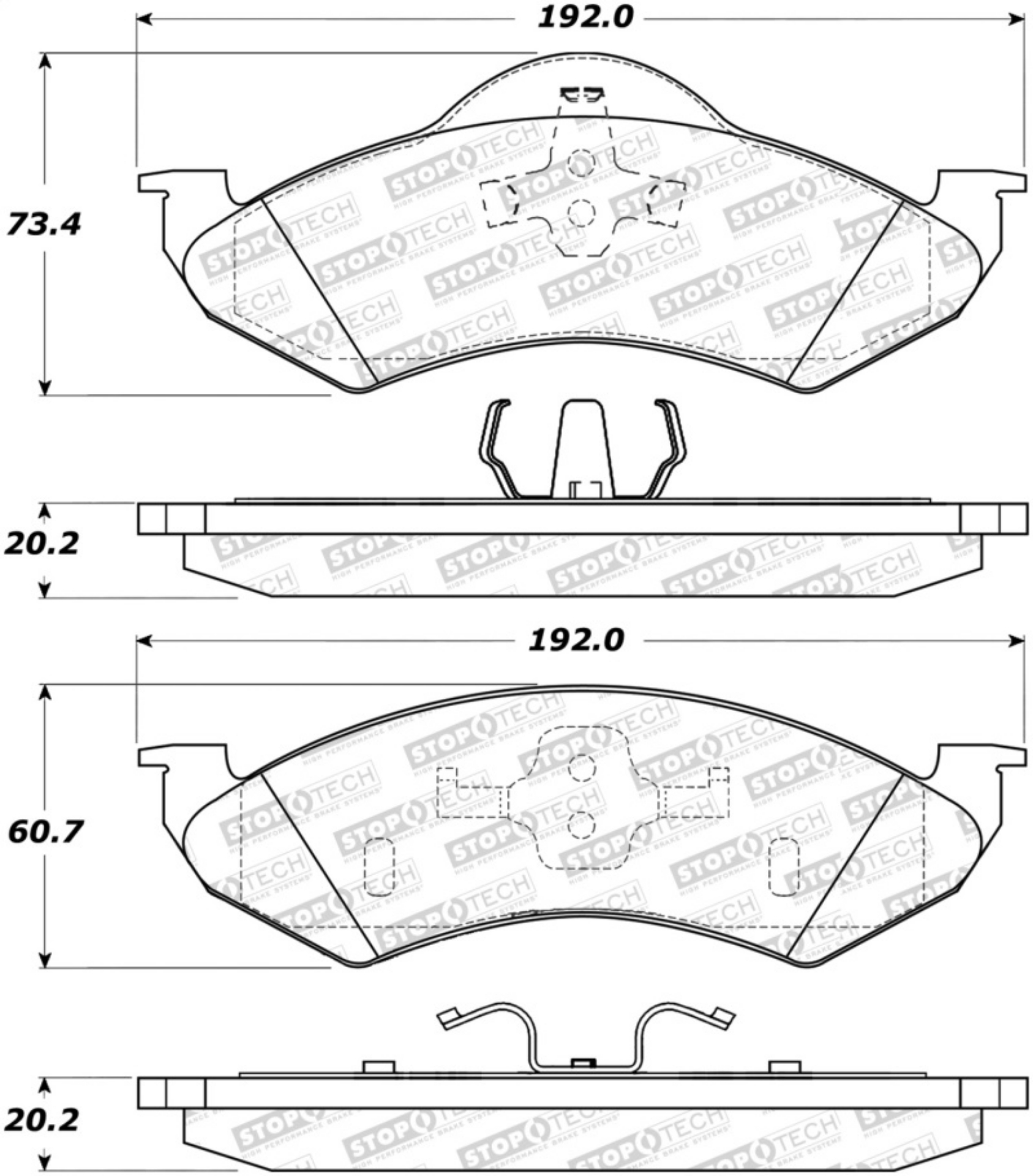 Picture of StopTech Street Select Brake Pads