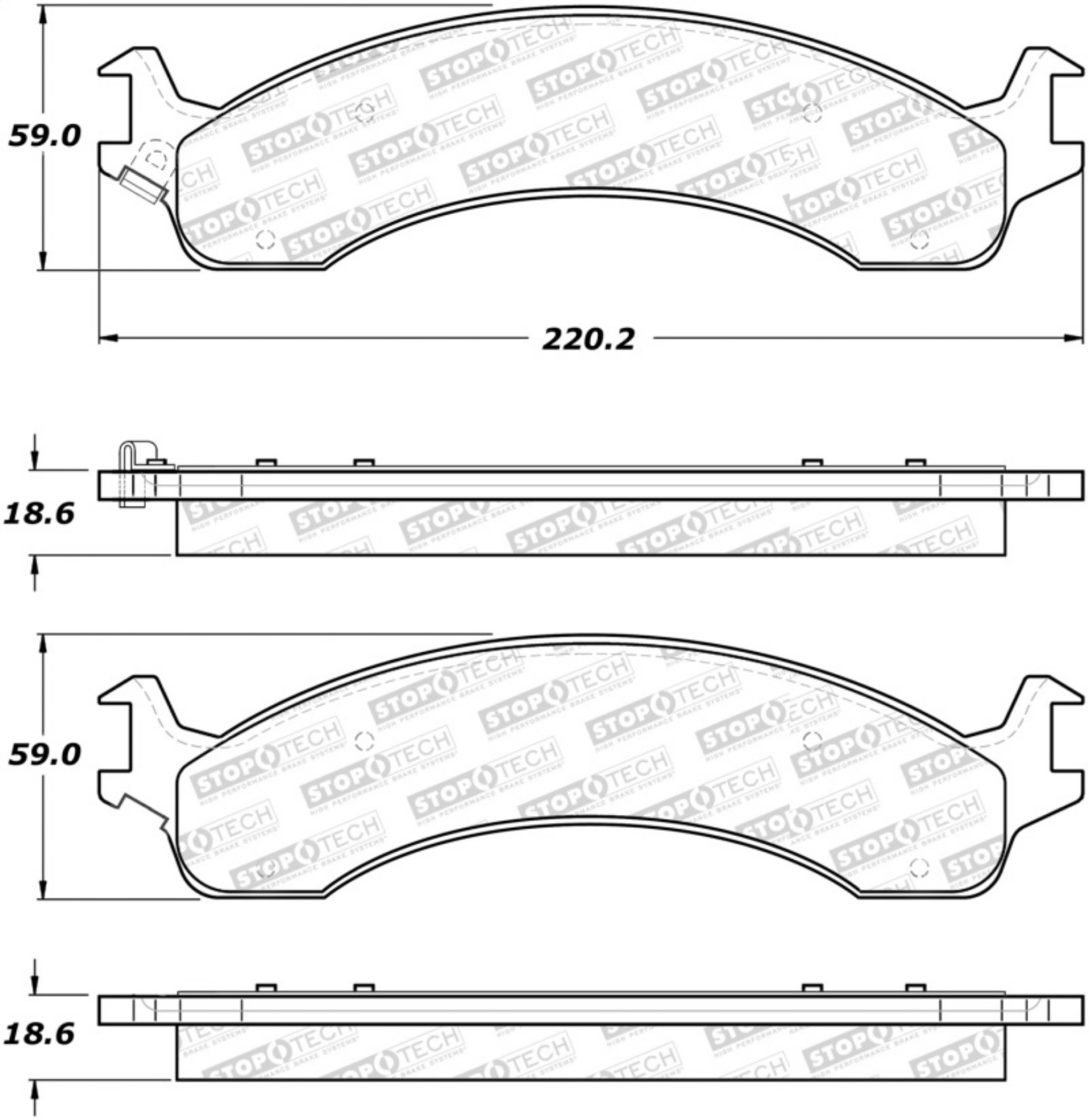 Picture of StopTech Street Select Brake Pads