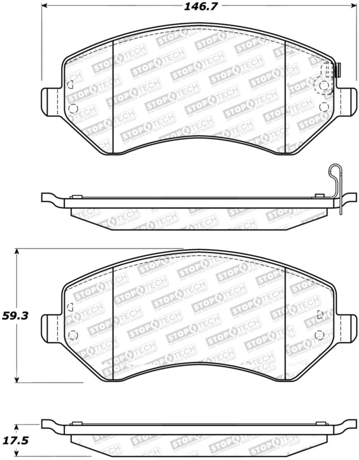 Picture of StopTech Street Select Brake Pads