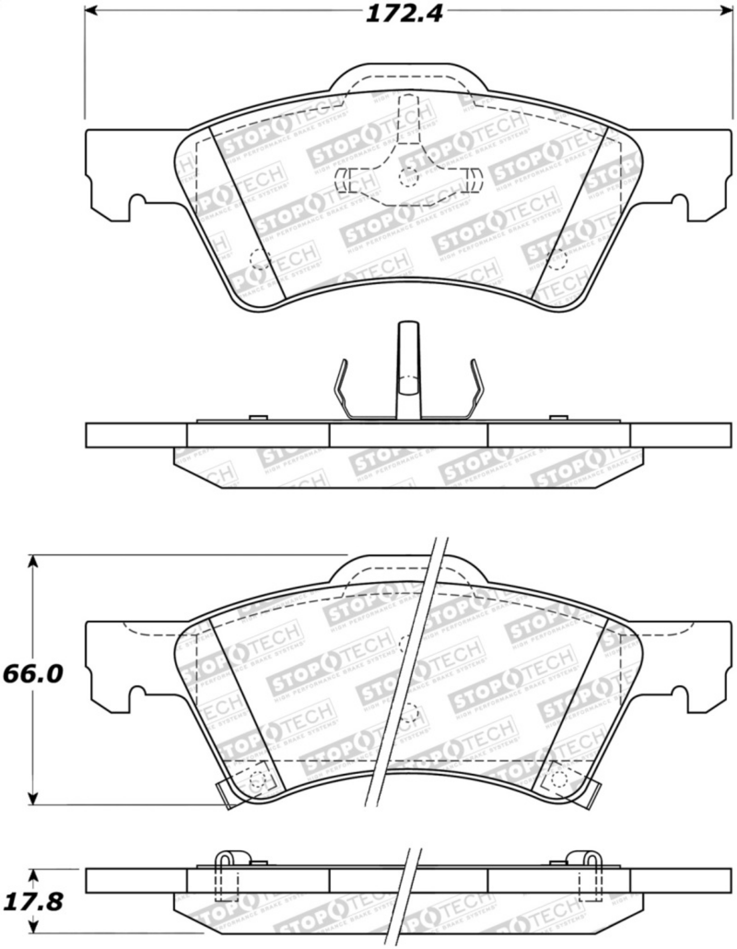 Picture of StopTech Street Select Brake Pads