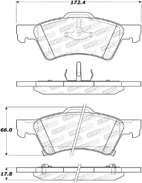 Picture of StopTech Street Select Brake Pads