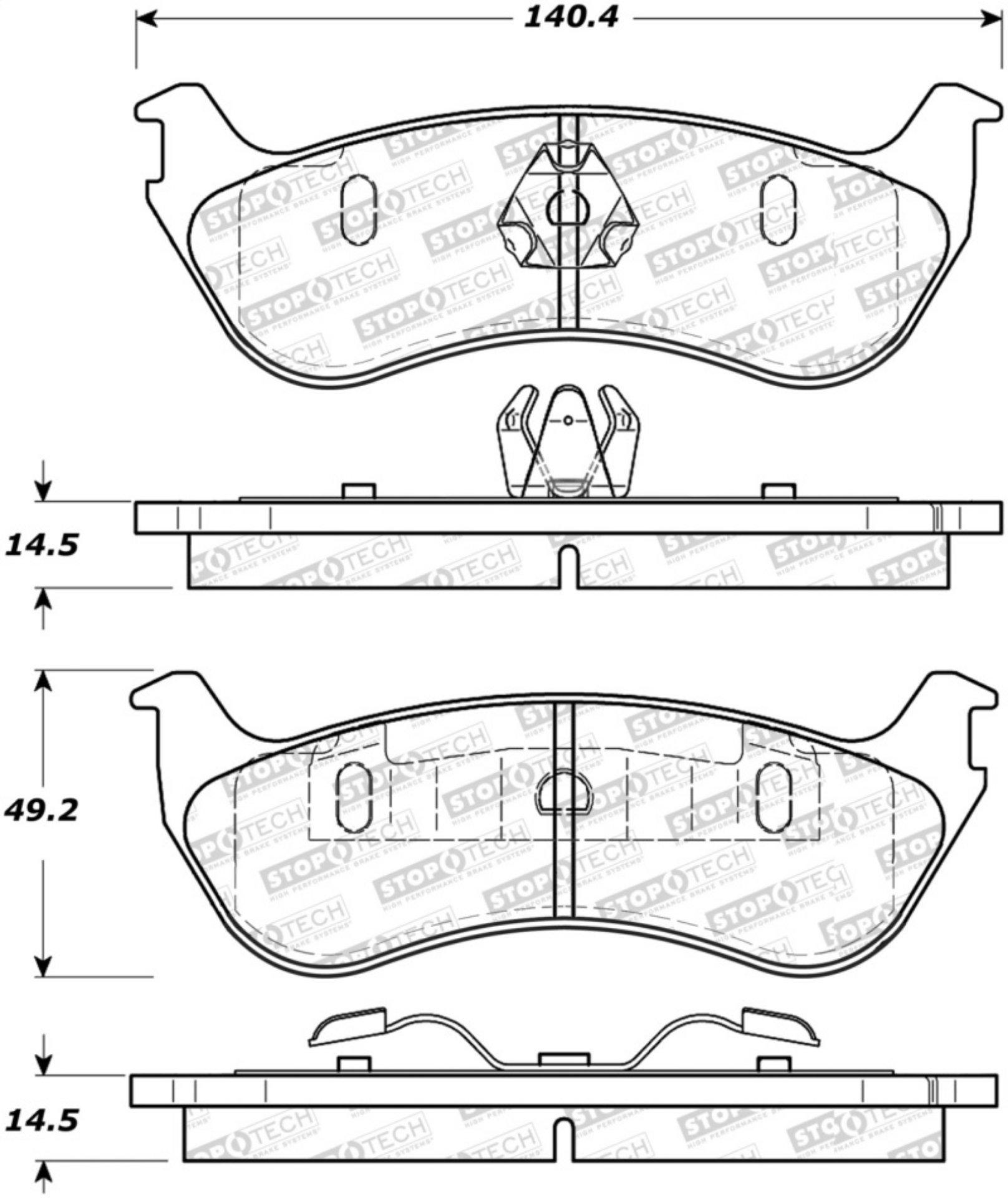 Picture of StopTech Street Select Brake Pads