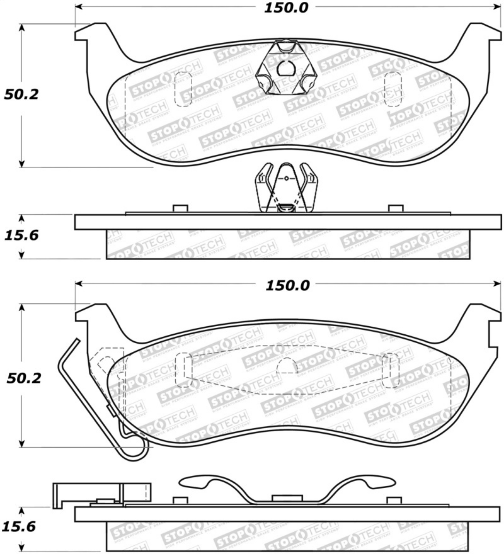 Picture of StopTech Street Select Brake Pads