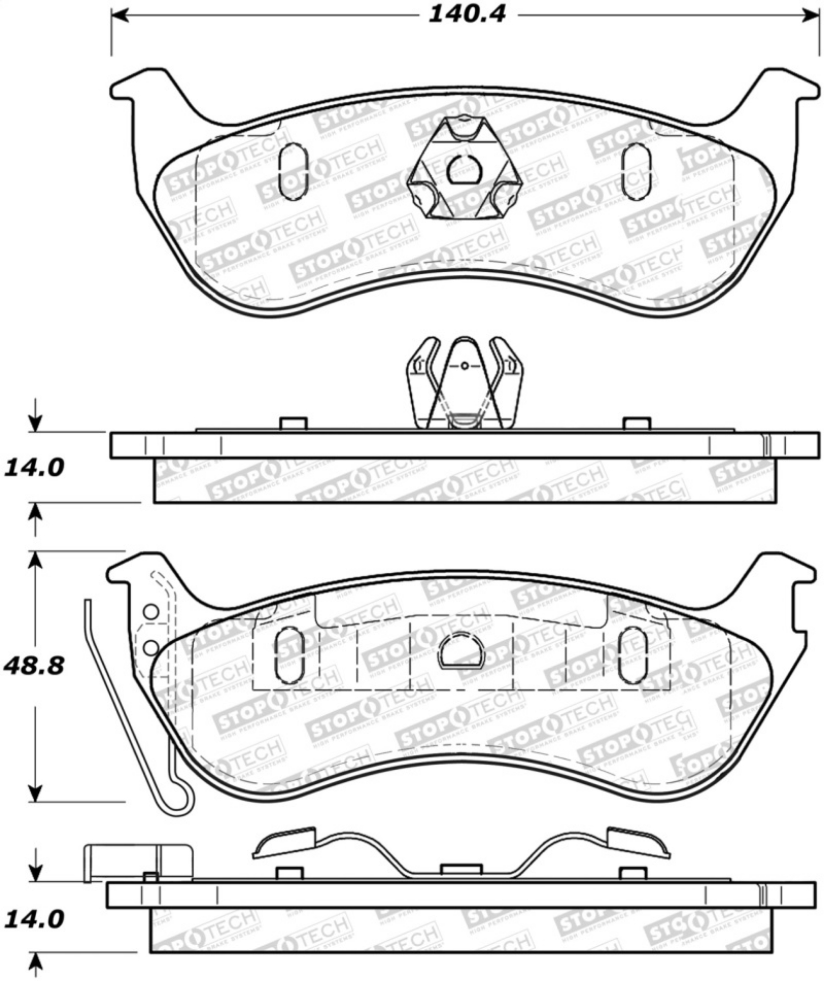 Picture of StopTech Street Select Brake Pads