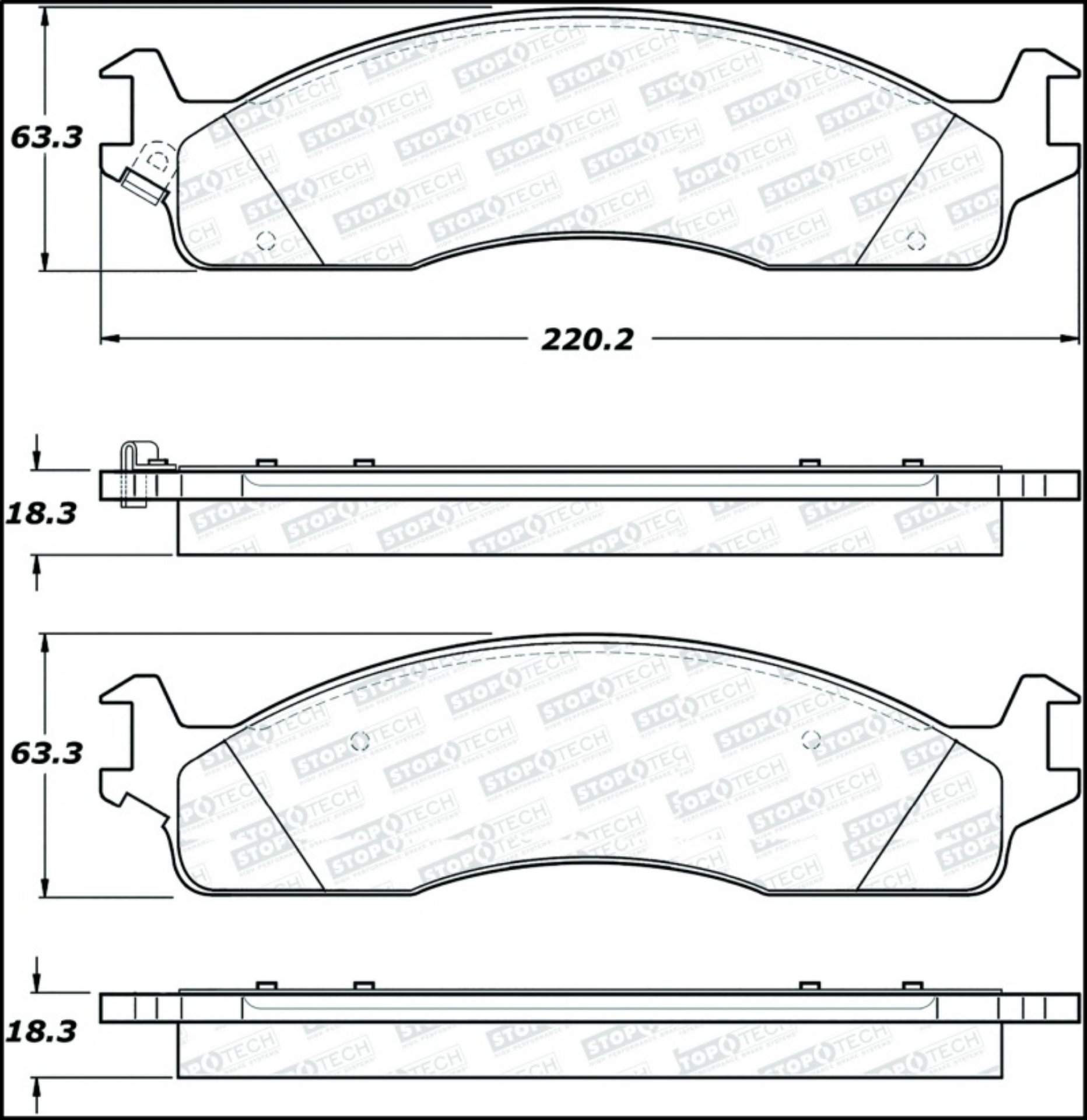 Picture of StopTech Street Select Brake Pads
