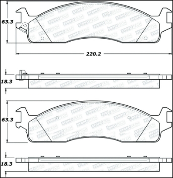 Picture of StopTech Street Select Brake Pads