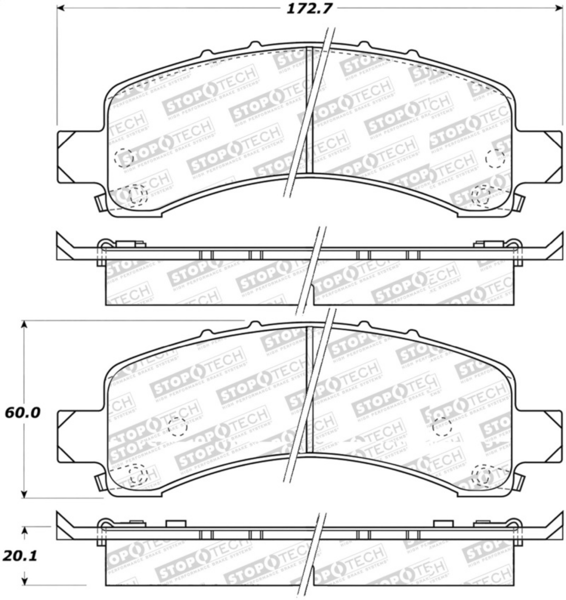 Picture of StopTech Street Select Brake Pads