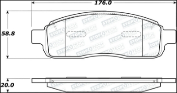 Picture of StopTech Street Select Brake Pads
