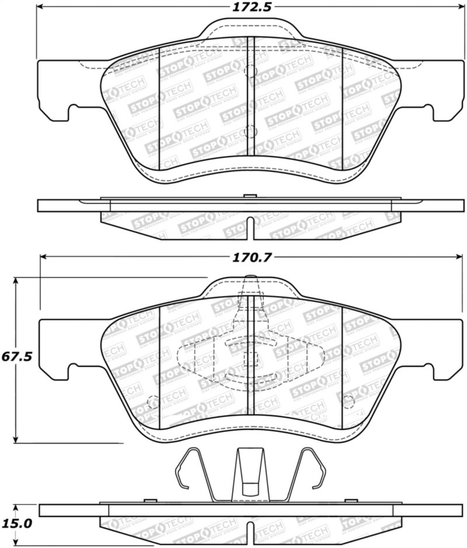 Picture of StopTech Street Select Brake Pads