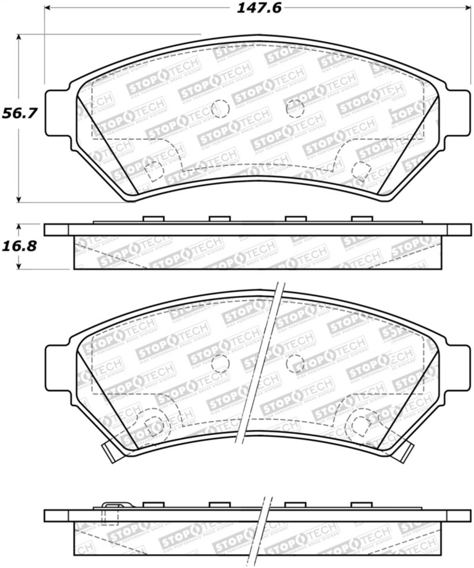 Picture of StopTech Street Select Brake Pads