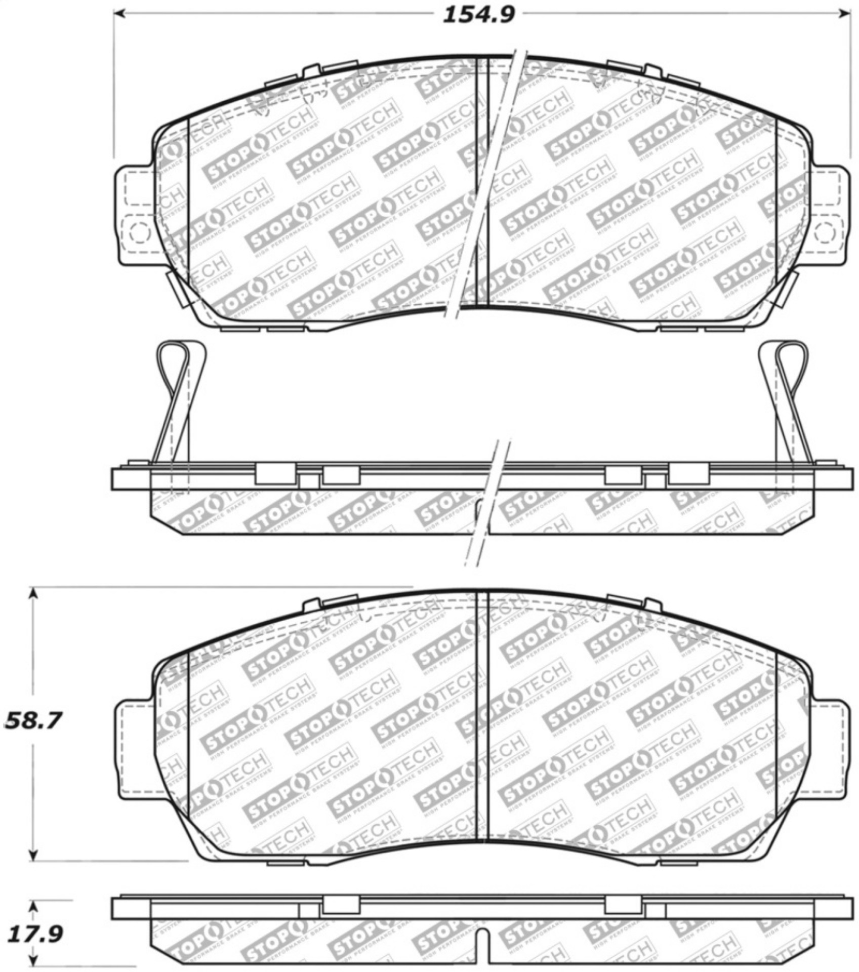 Picture of StopTech Street Select Brake Pads