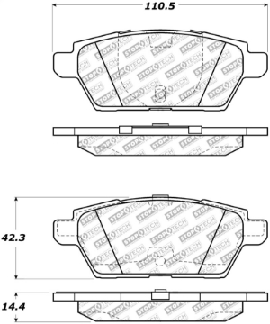 Picture of StopTech Street Select Brake Pads