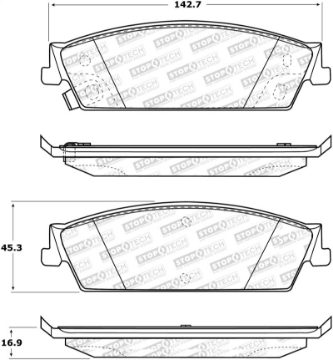 Picture of StopTech Street Select Brake Pads