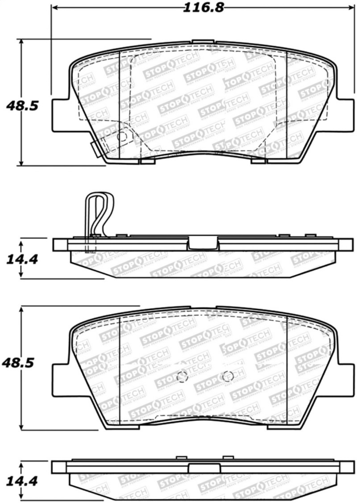 Picture of StopTech Street Select Brake Pads