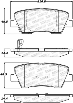 Picture of StopTech Street Select Brake Pads