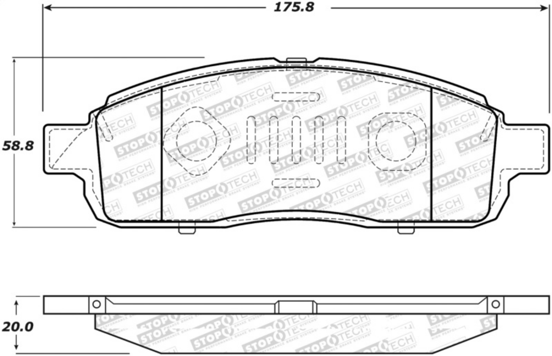 Picture of StopTech Street Select Brake Pads