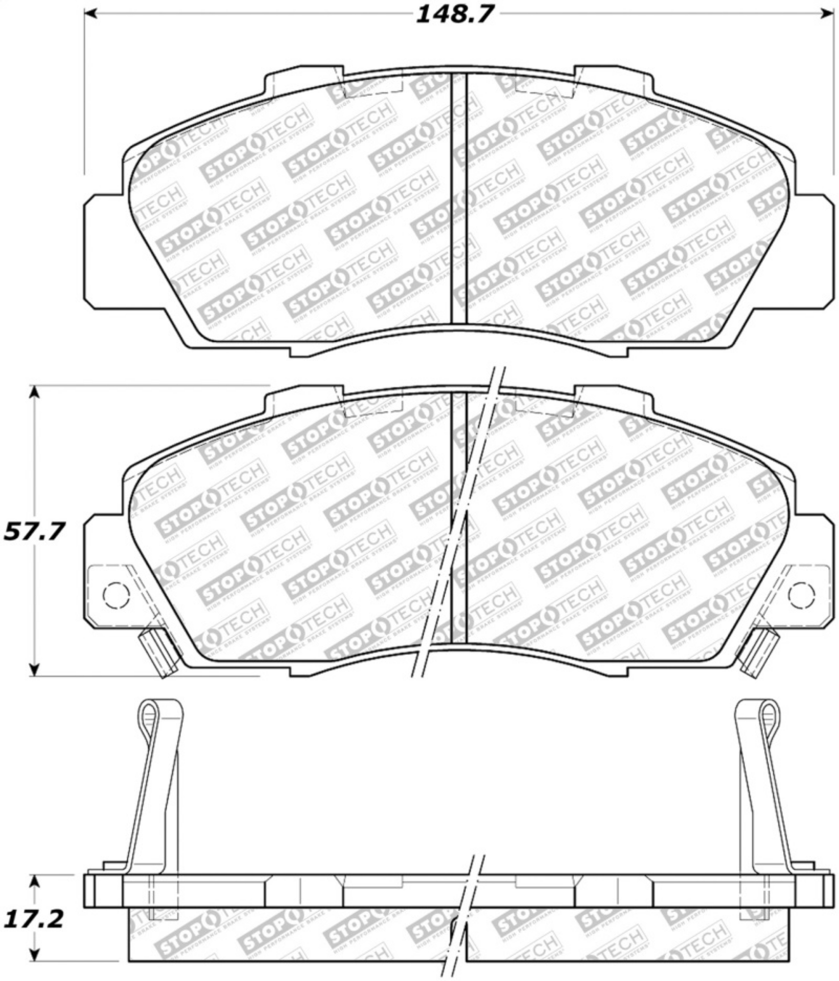 Picture of StopTech Street Select Brake Pads - Front