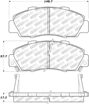 Picture of StopTech Street Select Brake Pads - Front