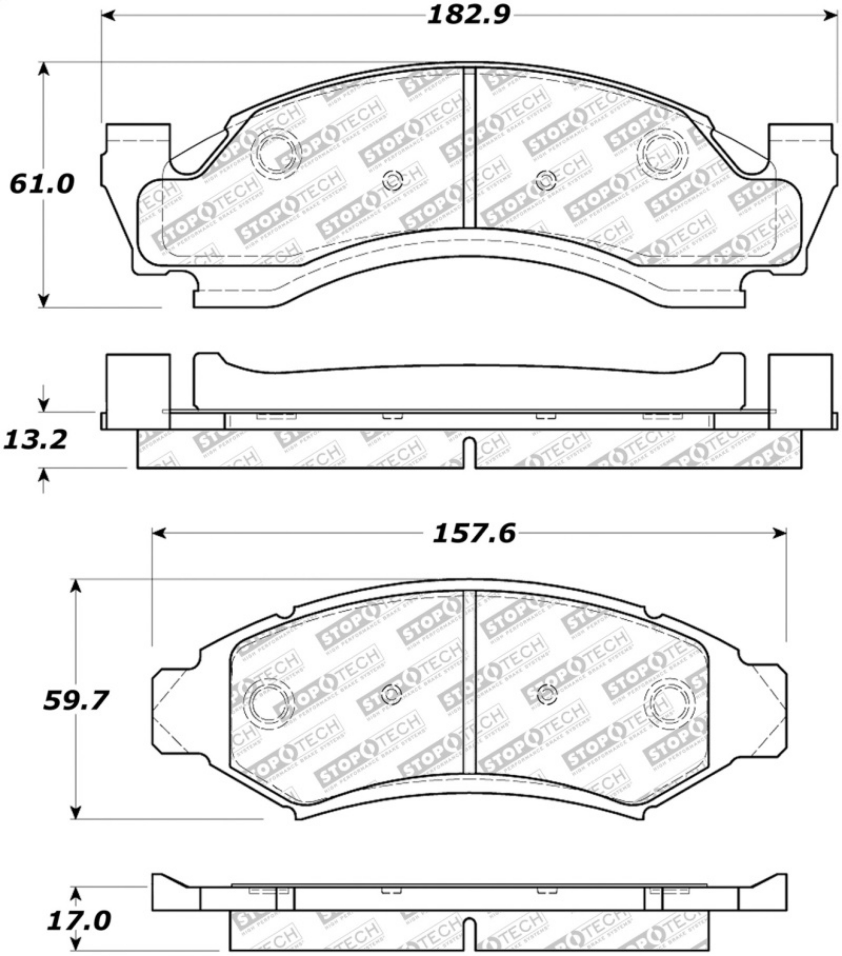 Picture of StopTech Street Select Brake Pads - Front