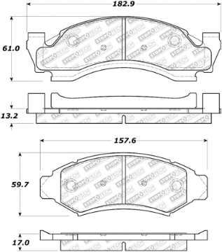 Picture of StopTech Street Select Brake Pads - Front