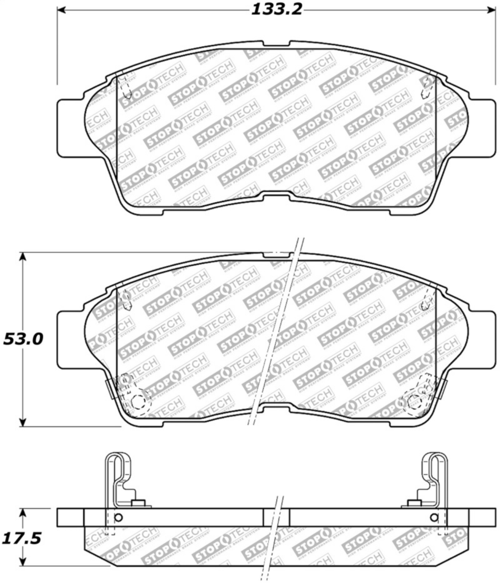 Picture of StopTech Street Select Brake Pads - Front
