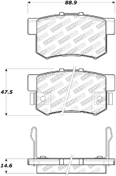 Picture of StopTech Street Select Brake Pads - Rear