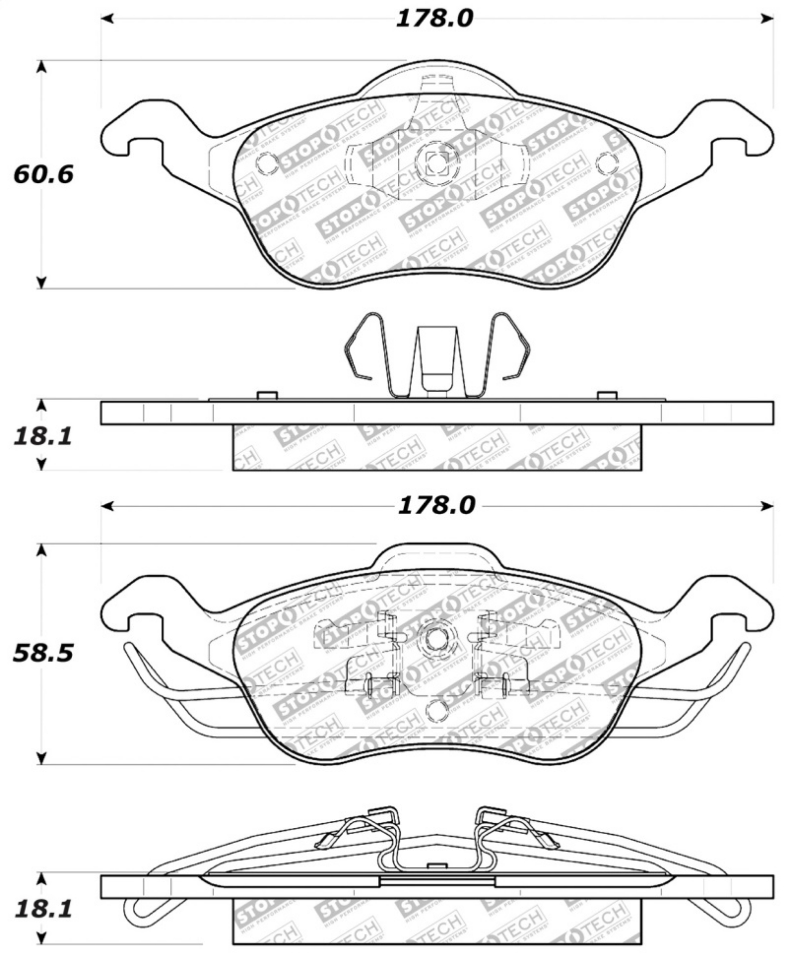 Picture of StopTech Street Select Brake Pads - Front