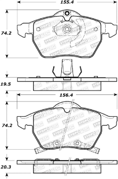 Picture of StopTech Street Select Brake Pads - Front