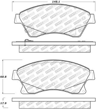 Picture of StopTech Street Select Brake Pads - Front