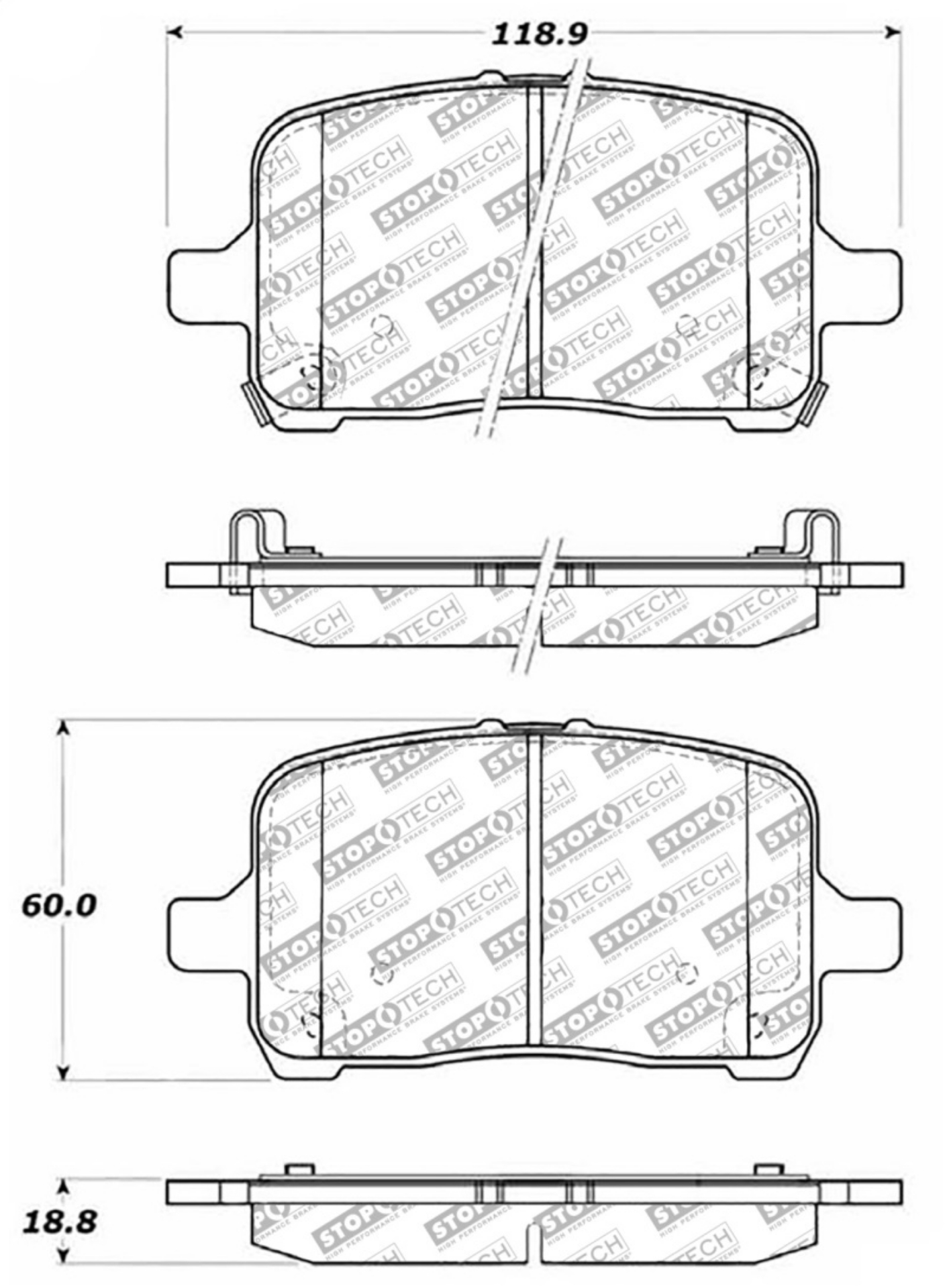 Picture of StopTech Street Select Brake Pads - Front