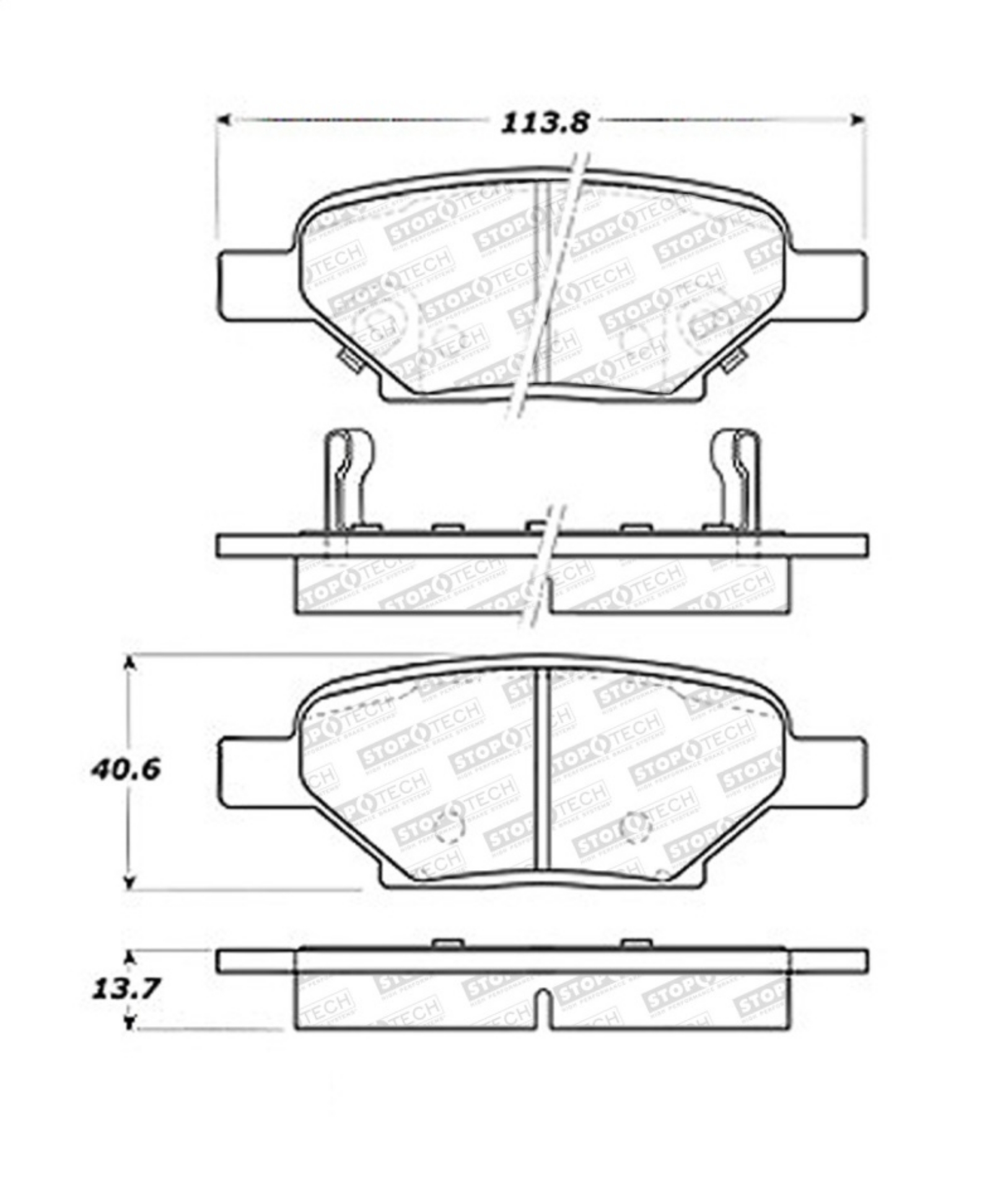 Picture of StopTech Street Select Brake Pads - Front