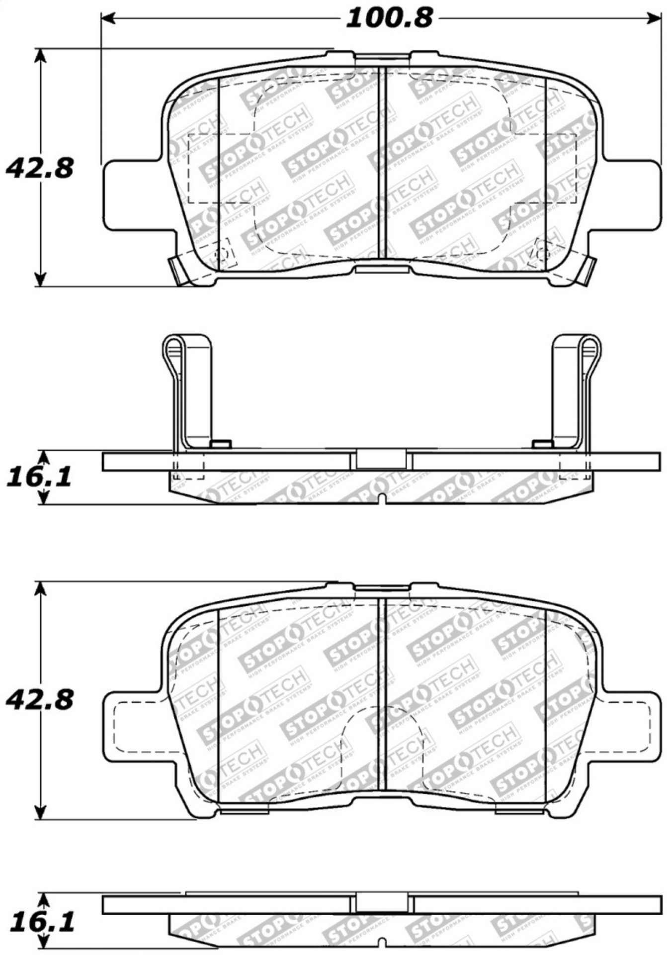 Picture of StopTech Street Select Brake Pads - Front