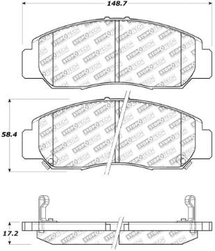 Picture of StopTech Street Select Brake Pads - Front
