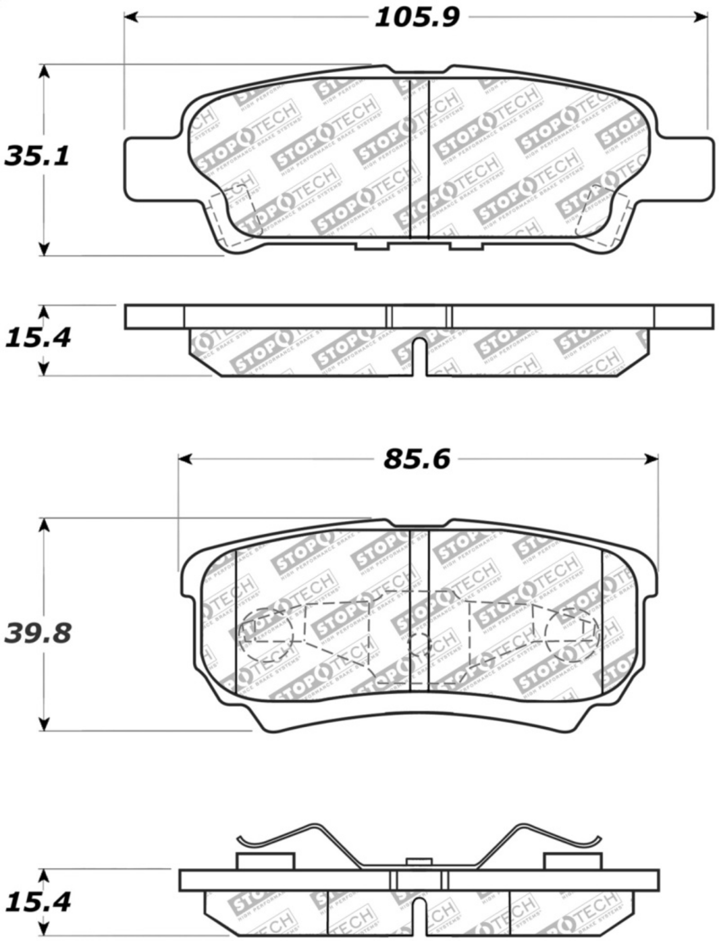 Picture of StopTech Street Select Brake Pads - Front
