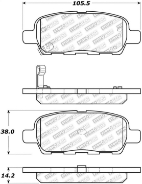 Picture of StopTech Street Select Brake Pads - Rear