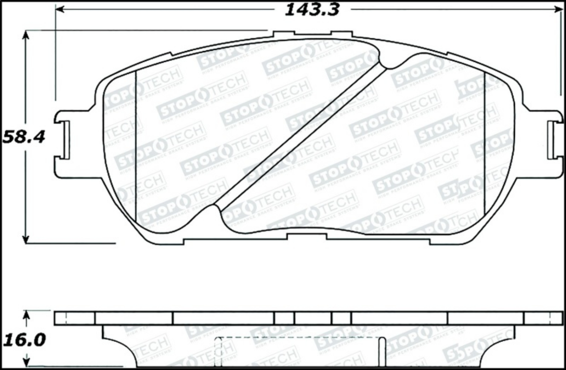 Picture of StopTech Street Select Brake Pads - Front